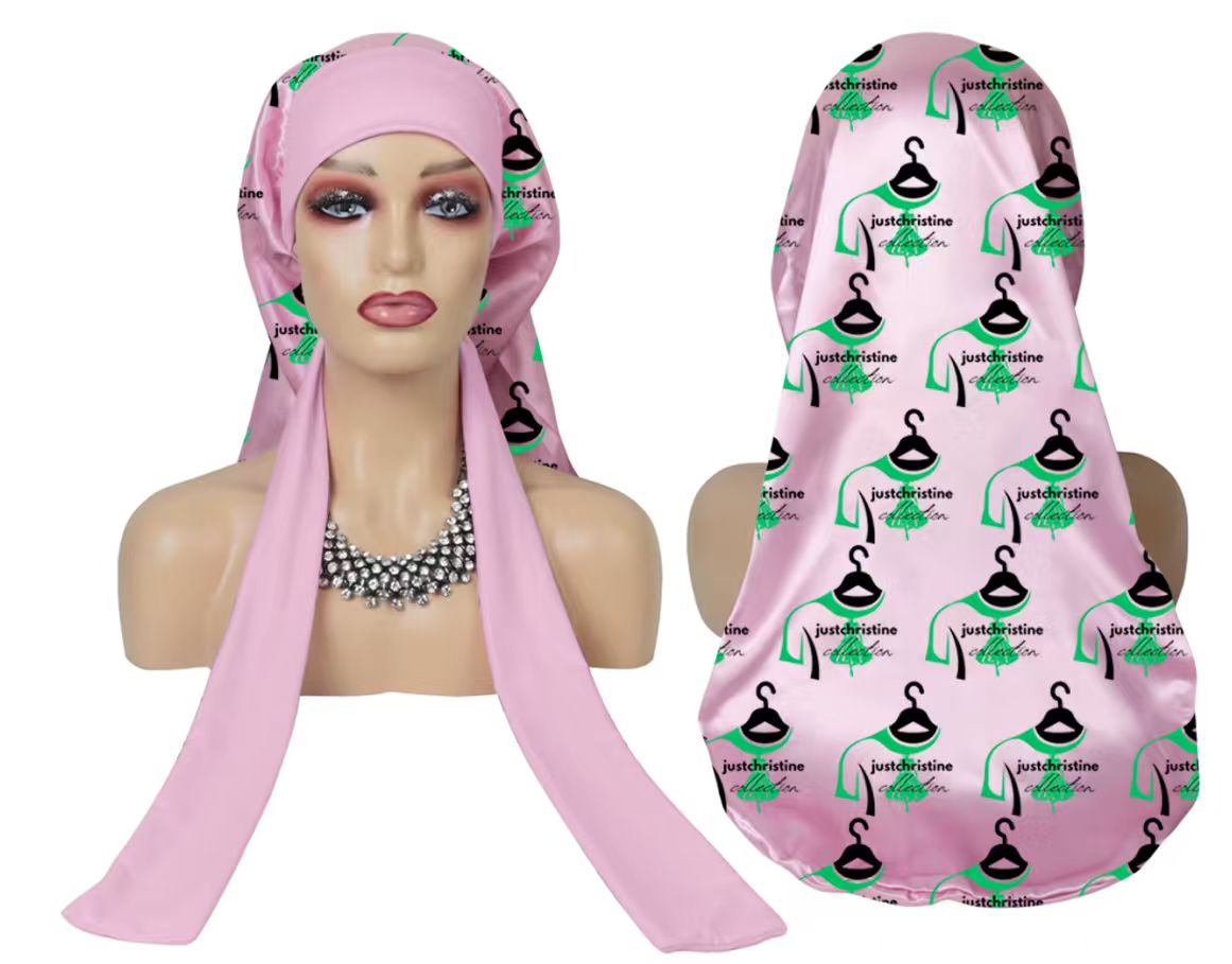 Pint long Satin Luxury Silky Hair Wrap bonnet