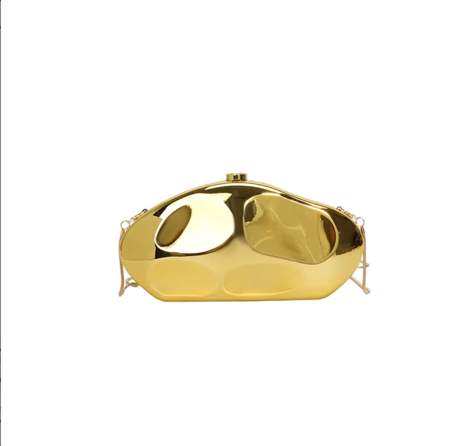 Aurelia Gold Sculptural Clutch