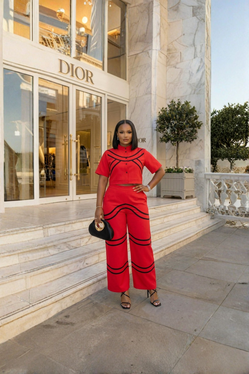 Teresia Red Luxe Set