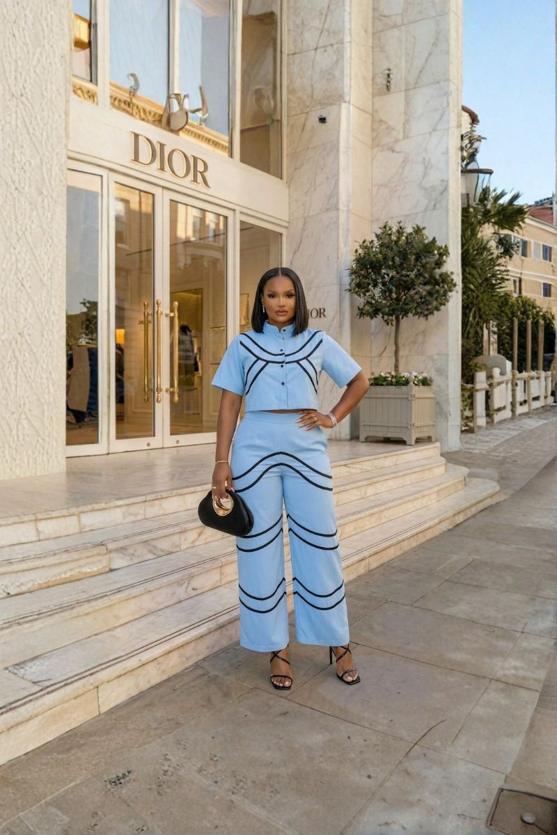 Valantino Sky Blue Luxe Set