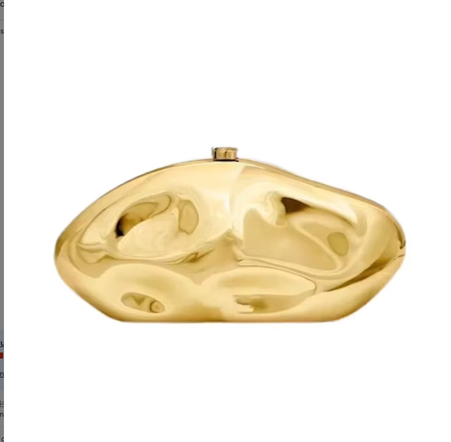 Aurelia Gold Sculptural Clutch