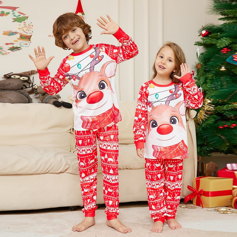 Matching Family Christmas Pajamas – Reindeer Print
